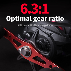 <span class=keywords><strong>Moulinet</strong></span> de pêche CHILENT AC2000, rapport de transmission 6.3:1, résistance maximale 8 kg, gaucher/droitier, poignée antidérapante en EVA - Product Image 3
