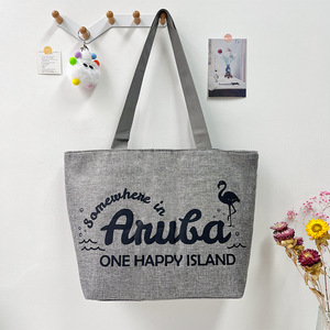 <span class=keywords><strong>2025</strong></span> thiết kế mới màu Hot Vàng Flamingo in ấn bắt chước cây gai dầu tay hóa đơn Vai mua sắm mang theo bãi biển túi - Product Image 3