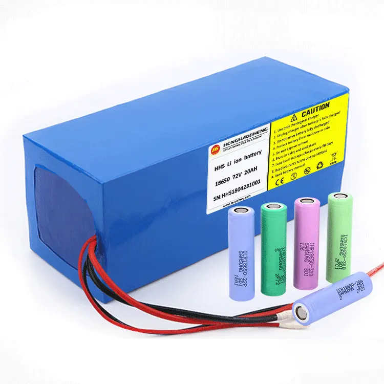 Lithium Ion Electric Bicycle 72 V Battery Pack 40Ah 50Ah 60Ah 72 Volt 100Ah Lifepo4 Battery