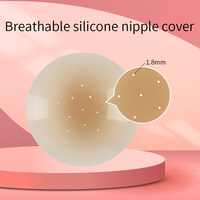 Couverture de mamelon de silicone de trou de souffle auto-adhésif respirable de XR016-3 Xinke sans colle