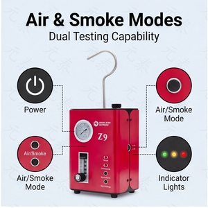 Détecteur de fuite de fumée automobile ANYCAR Z9 DC12V, testeur de fuite de conduite EVAP pour voiture, pompe à air intégrée, manomètre 2 bars - Product Image 2