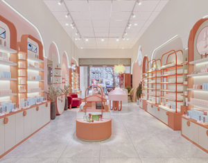 Brutallist Vitrine cosmétique rose sur mesure Magasin Idées de design d'intérieur Vitrines directes en usine - Product Image 5