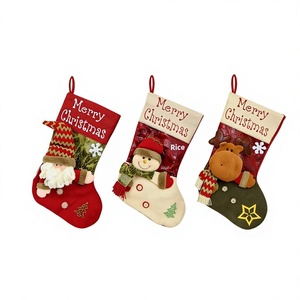Decorazione Natalizia: Grande Borsa Regalo in Tessuto a Forma di Bambola con Testa Grande, Design Babbo Natale, Pupazzo di Neve, <span class=keywords><strong>Alce</strong></span>, per Caramelle e Regali - Product Image 6