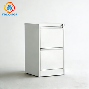 Armoire de classement en acier à 2 tiroirs format A4 avec serrure à clé, rangement multifonctionnel moderne autoportant pour la maison, le bureau et l'hôtel - Product Image 5