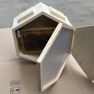 Kit de cajas de colmena de flujo automático Beehive, casa de madera de grado alimenticio para apicultura con marco de flujo de miel para apicultores - Product Image 6