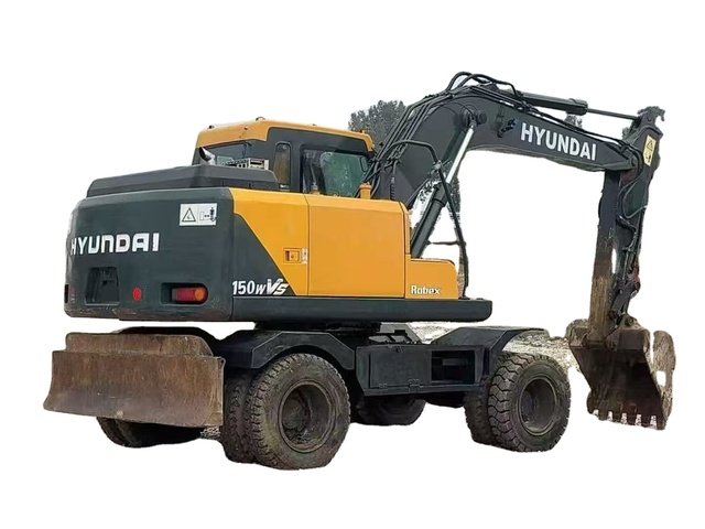 99%new Excavator Hyundai 150WVS Wheel Excavator 1000 Hours on Stock 210W-9 USED EXCAVATOR