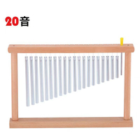 Barres Instrument Percussion Or/Argent 36 Note Tube Sonore Carillon Table Top Réglable Hauteur Bar Carillon Carillon Vent Carillon avec Maillet