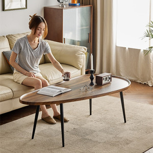 Bona Gold Square Modern <b>Coffee</b> <b>Table</b> Wood Irregular Shape Living Room Furniture - Product Image 2