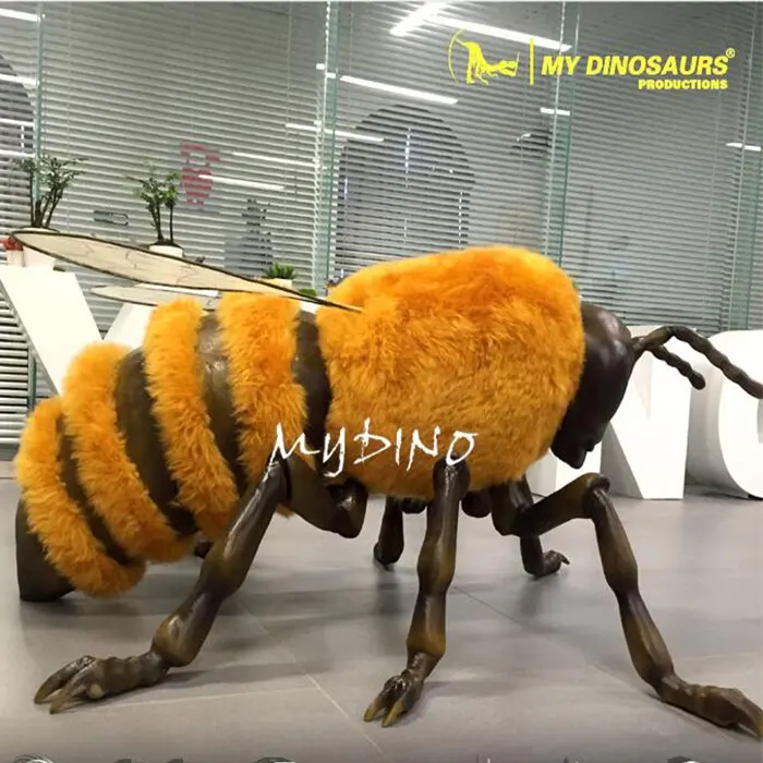내 디노 L80 고품질 카니발 장비 Animatronic 곤충 모델 꿀벌