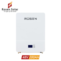 Système de réseau d'énergie solaire hybride Rosen 5kw Système de batterie au lithium 48v Système de panneau solaire 5kw