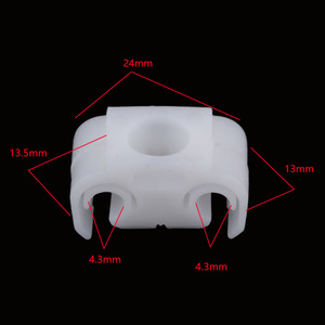 Collier de serrage à 2 trous en caoutchouc pour tuyau de voiture, clip de fixation pour réparation automobile - Product Image 2