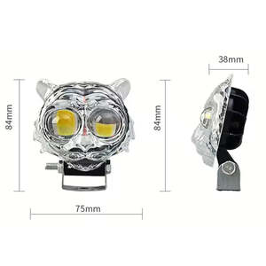 मोटरसाइकिल की अगुवाई वाली स्पॉटलाइट बहु-रंग ऑफ-रोड सहायक कार्य हेडलाइट सही स्थिति मॉडल m005 - Product Image 2