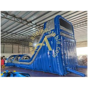 Thương mại Tùy chỉnh <span class=keywords><strong>Inflatable</strong></span> tưởng tượng màu xanh trượt nước trượt hồ bơi trượt nước <span class=keywords><strong>Inflatable</strong></span> mặt đất hồ bơi - Product Image 4