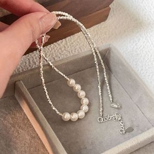 สร้อยคอไข่มุกเงินแท้ S925 เกรด AAA สำหรับผู้หญิง สวมใส่ได้ทุกวัน - Product Image 4