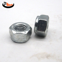 Tiempo de entrega corto M3 Din 985 Acero galvanizado Nylon Tuerca de bloqueo hexagonal Tornillo de stock rico para piezas de motor de maquinaria