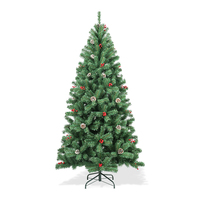 Sapin de Noël artificiel écologique de haute qualité, très vendu, avec base de support pour décoration intérieure