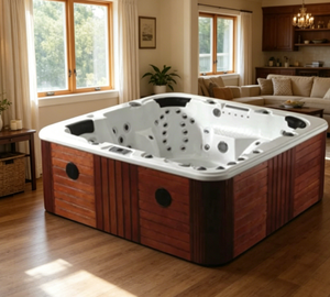 Spa <span class=keywords><strong>Jacuzzi</strong></span> extérieur pour <span class=keywords><strong>5</strong></span> <span class=keywords><strong>personnes</strong></span> avec coque en acrylique, bain à remous, baignoire spa, jets de massage hydromassants - Product Image 5