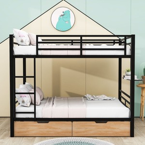 Pilio Twin Metal Full Over Carton Package Storage <span class=keywords><strong>Snoo</strong></span> Bed Lit superposé en métal avec 2 tiroirs et échelle, intérieurs royaux - Product Image 5