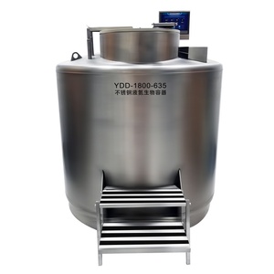 Best Choice LN2 Container <b>Metal</b> YDD-850-465P 850L Liquid Nitrogen Dewars with <b>Workbench</b> - Product Image 1
