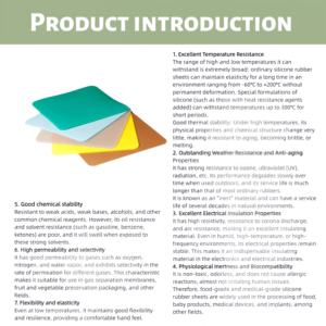 विद्युत इन्सुलेशन सिलिकॉन शीट इलेक्ट्रॉनिक्स अनुप्रयोगों के लिए कोरोना डिस्चार्ज का विरोध - Product Image 2