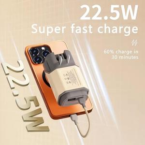 พาวเวอร์แบงค์ 3 in 1 PD 20W ช่องเสียบคู่ ชาร์จเร็ว พร้อมปลั๊กไฟ AC ในตัว สายชาร์จในตัว ชาร์จเร็ว พกพาสะดวก - Product Image 5