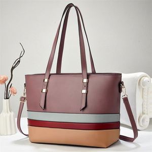 New Large Capacity Leather Tote Bags Daily Outdoor Travel Shopping Totes Women's PU Handbag - Product Image 1