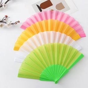 OEM Wholesale Colorful Plastic Handle Advertising <b>Hand</b> <b>Fan</b> - Product Image 6