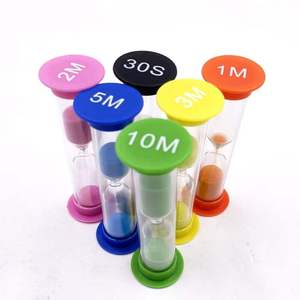 Commercio all'ingrosso di alta qualità clessidre da tavolo gioco <span class=keywords><strong>Timer</strong></span> di plastica un minuto di gioco 30 secondi 1 2 3 4 5 10 minuti di sabbia <span class=keywords><strong>Timer</strong></span> - Product Image 2