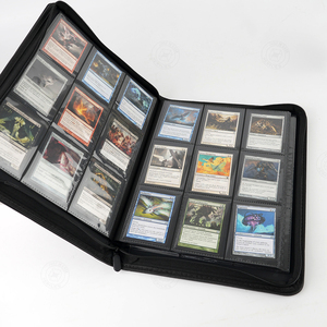 สมุดใส่การ์ดหนัง PU พรีเมียม 9 ช่อง พร้อมซิป - Product Image 2
