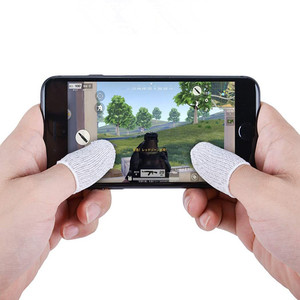 Vinger Kraam <span class=keywords><strong>1</strong></span> Paar Mini Transpiratie Babybedjes Game Controller Mobiele Gevoelige Wasbare Smartphone Tool Accessoires Solid U - Product Image 4