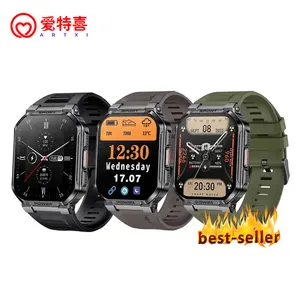 2024 New Products Outdoor SmartWatch MK67 For Men BT Call IP68 Waterproof 1.83 Inch Large Screen Outdoor Sports Smart Watch 9