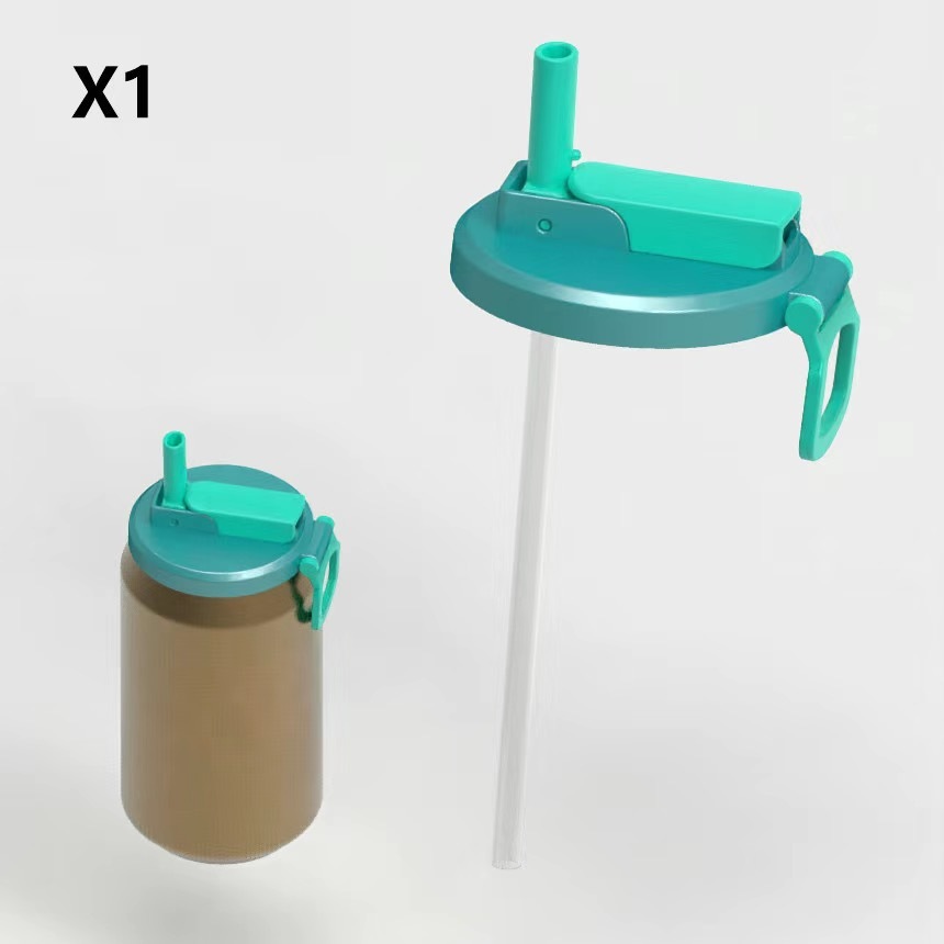 Assortiment de couleurs bleu et vert (paille incluse) - 1 pièce