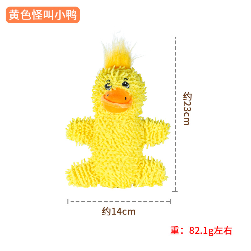 Canard jaune qui grogne