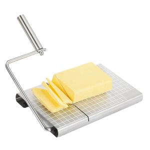 Trancheuse à fromage manuelle multifonction en acier inoxydable avec fils de coupe et planche à jambon et fromage - Product Image 2