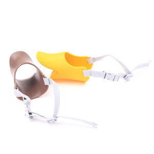 부드러운 실리콘 <span class=keywords><strong>Duckbill</strong></span> 입 커버 애완 동물 물기 방지 조정 가능한 안전 작은 개 총구 가죽 실리콘 개 총구 - Product Image 5