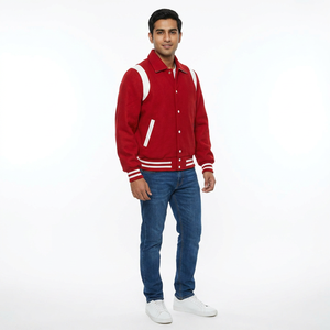 Chaquetas Varsity Personalizadas para Graduación de Hombres, con Bordado Personalizado, Orgullo Escolar, Celebración, Espíritu Deportivo FINER - Product Image 1