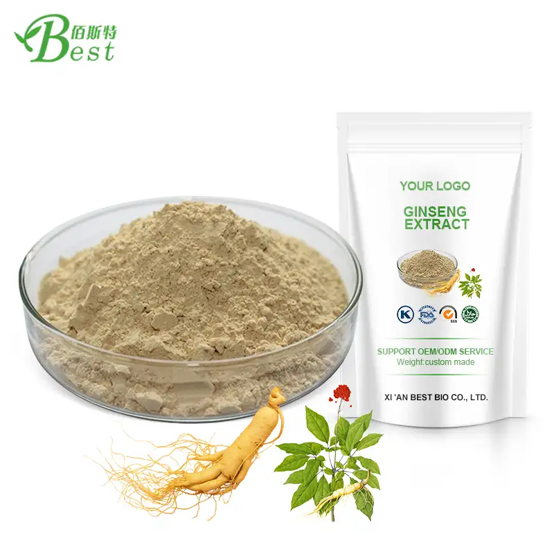 Natural panax ginseng extract 5%-80% ginsenosides organic korean red ginseng root extract capsule gold korean red ginseng powder