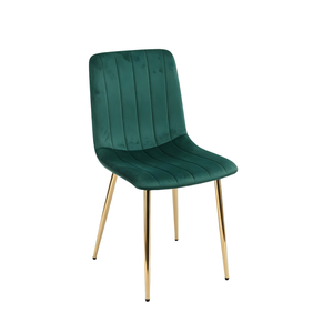 <span class=keywords><strong>Chaise</strong></span> de <span class=keywords><strong>salle</strong></span> à <span class=keywords><strong>manger</strong></span> moderne en velours avec pieds en métal doré, <span class=keywords><strong>chaise</strong></span> rembourrée, export direct d'usine, commande en gros, conteneur 40HQ, grande réduction - Product Image 5