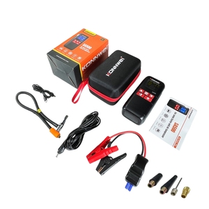 เครื่องสูบลม<span class=keywords><strong>ยา</strong></span>งแบบพกพา KONNWEI หน้าจอสี 120PSI รุ่น SA500 <span class=keywords><strong>พร</strong></span>้อมแบตเตอรี่สำรองและอุปกรณ์จุด<span class=keywords><strong>บุ</strong></span>หรี่ - Product Image 1