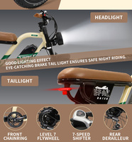 Bicicleta eléctrica urbana Onesport W66 de 250W, bicicleta eléctrica de montaña, bicicleta eléctrica todoterreno, bicicleta eléctrica.