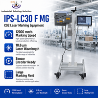 Máquina de Marcado Láser CO2 IPS-LC30 F MG, Impresora Láser CO2 para Marcado de Vidrio, Botellas, Bolsas, Cartones y Plástico