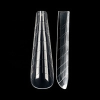 BQAN – système de double forme d'ongle de marque privée, vente en gros, carré, moule d'extension d'ongle avec boîte de pointe d'ongle, 120 pièces