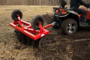 ATV牽引式ディスクハロー 4フィート 軽量 土壌整備用 食料栽培地向け - Product Image 3