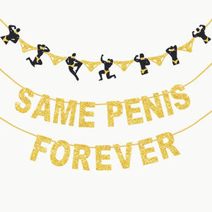 แบนเนอร์ตกแต่งงานปาร์ตี้สละโสดสีโรสโกลด์อุปกรณ์ประกอบฉากธงสำหรับงานเฉลิมฉลองวันหยุด - Product Image 6