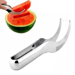 Cozinha aço inoxidável melancia cortador Gadget fruta ferramenta faca melancia Slicer