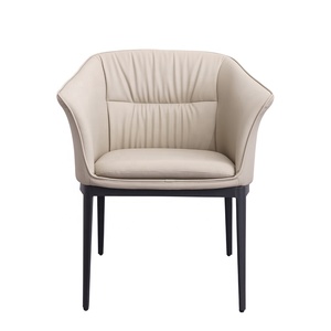 Konut ticari alanlar için Dojii benzersiz İngilizce yemek sandalyesi koltuk dayanıklı sentetik deri ergonomik yemek masası sandalyesi - Product Image 3