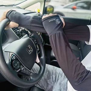 Mangas Protectoras de Seda Fría para Hombre, Protección Solar UV, Ajuste Holgado, para Ciclismo y Conducción en Verano - Product Image 5