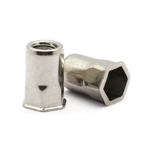 Tuerca Remachable de Extremo Abierto de Acero Inoxidable SS304 con Cabeza Reducida Hexagonal - Tuerca Remachable Hexagonal Interior - Product Image 6