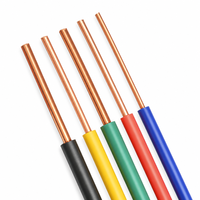 Câble unipolaire solide en cuivre BV avec isolation en PVC 300/500V pour câblage domestique, bâtiment, industrie et installations publiques