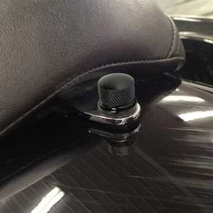 Boulons de siège arrière de moto en alliage d'aluminium, noir et argent, usinés CNC, pour la rénovation et l'amélioration des motos de rue, pièces LN055 - Product Image 2